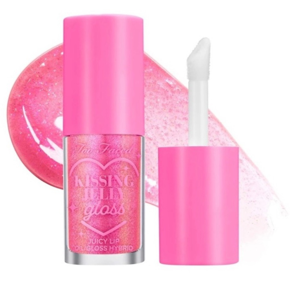 Too Faced Kissing Jelly Lip Oil Gloss Bubblegum